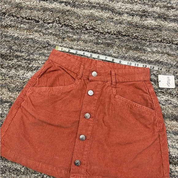 Free People Skirt Sz 0 NWT | Free People Mini Skirt | Corduroy Fall Mini Skirt- - Picture 6 of 14